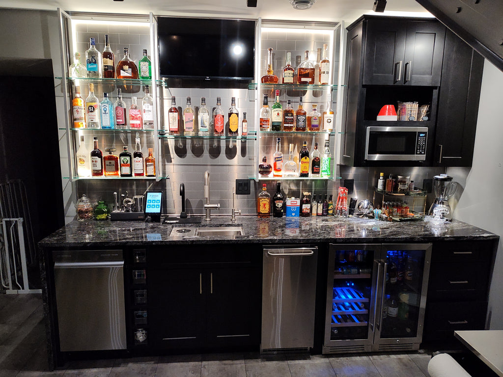 Power Pour Black Countertop Smart Bar System